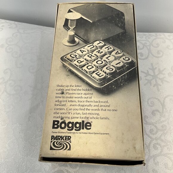Vintage Parker Brothers Boggle Hidden Word Game Classic Family Board Game - Picture 3 of 7